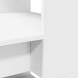 Desk with Shelf White 113 x 54 x 120 cm Engineered Wood 869274