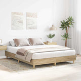 Bed Frame 2 pcs Sonoma 152 x 203 cm Engineered Wood 3402866