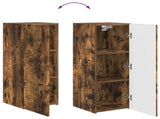 TV Cabinet Set Wall-mounted 2 pcs Smoked Oak Engineered Wood 3408975