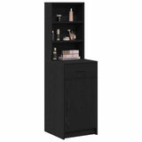 Highboard Black Oak 40 x 40.5 x 135 cm Engineered Wood 865074