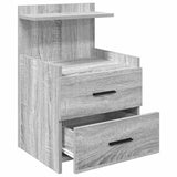 Bedside Cabinets 2 pcs with 2 Drawers Grey Sonoma 40x36.5x62 cm 858643