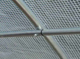 6 x 3 x 2 m Polytunnel Greenhouse, Walk in Polytunnel Tent with Metal Frame, Zippered Door and 8 T3398P317539