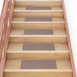 Stair Mats Self-adhesive 30 pcs 60x25 cm Light Brown Rectangular 3365703