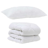 Duvet with Pillow 2 pcs White Microfiber 3376643