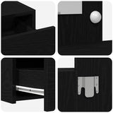 Dressing Table Black 100 x 40 x 70 cm Engineered Wood 865236