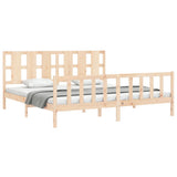 Bed Frame without Mattress 200x200 cm Solid Wood Pine 3192251