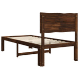 Single Bed Frame with Headboard ROSTOCK Dark Brown 75 x 190 cm 903311