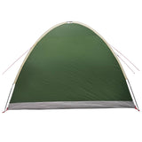 Cabin Tent with Roof Green 4-Person Polyester and Steel 42028579