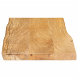 Table Top 70x40x2.5 cm Live Edge Solid Wood Mango 370705