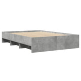 Bed Frame Concrete Grey Engineered Wood Double Bed Frame 3295663