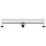 Wall Mounted Shower Drain Silver 80 cm Stainless Steel 304 42015994