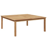 Coffee Table Brown 110 x 110 x 45 cm Solid Teak Wood 42002300