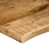 Table Top 80x60x2.5 cm Live Edge Solid Wood Rough Mango 370356
