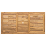 Garden Dining Set 9 pcs Brown Solid Teak Wood 3375779