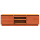 TV Cabinet Wax Brown 140x35x40 cm Solid Wood Pine 847131