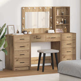 Dressing Table with Drawer 3 pcs Artisan Oak Engineered Wood 3334217