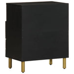 ZNTS Bedside Cabinet Black 50x33x62 cm Engineered Wood 4017658