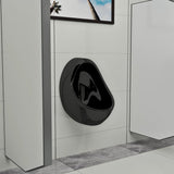 Wall Hung Urinal with Flush Valve Ceramic Black 143992