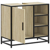 Bathroom Sink Cabinet Sonoma Oak 65x33x60 cm Engineered Wood 849285