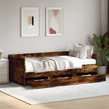 Daybed Smoked Oak Engineered wood 90x200 cm Convertible 3280822