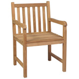 ZNTS Outdoor Chairs 4 pcs Solid Teak Wood 3073001