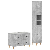 2 Piece Bathroom Cabinet Set ALKMAAR Concrete Grey 3417507