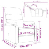 Recliner Chair Dark Green Fabric 342706