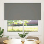 ZNTS Roller Blind Blackout Grey 165x175 cm Fabric Width 161.6 cm Polyester 4011167