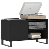 Record Cabinet Black 85x38x48 cm Engineered Wood 831709