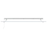 Retractable Awning Manual Cream and white 400 x 200 cm 3329783