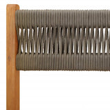 Bistro Set Grey Solid acacia wood, Polypropylene Foldable 3281866