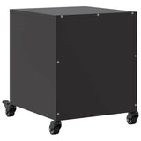 Bedside Cabinet Black 36x39x43.5 cm Steel 846614