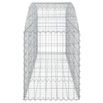 Arched Gabion Basket 200x50x60/80 cm Galvanised Iron 153473