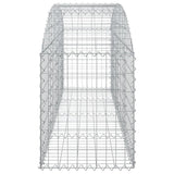 Arched Gabion Basket 200x50x60/80 cm Galvanised Iron 153473