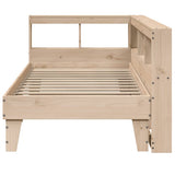 Bookcase Bed without Mattress 90x190cm Solid Wood Pine 3324559