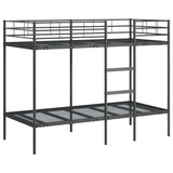 Bunk Bed without Mattress Black 90x200 cm Steel 42000322