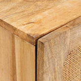 Sideboard with Storage Brown 40 x 33 x 75 cm Solid Mango Wood 4018068
