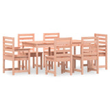 7 Piece Garden Dining Set Solid Wood Douglas 3154712
