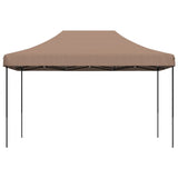 ZNTS Foldable Party Tent Pop-Up Brown 440x292x315 cm 4004964