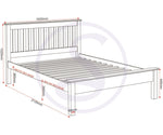 ZNTS Monaco 5' Bed Low Foot End 200-204-049