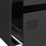 Highboard Black 68x39x101.5 cm Steel 851220