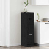 Apothecary Cabinet Black oak 30 x 41 x 118 cm Engineered wood 869002