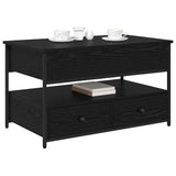 Coffee Table Black Oak 85 x 50 x 50 cm Engineered Wood 883057