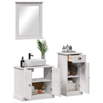 Bathroom Furniture Set with Drawer 3 pcs Brown 37 x 34 x 80 cm 3328544