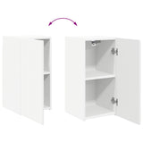 TV Cabinet Set Wall-mounted 6 pcs White Engineered Wood 3409060