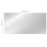 Pool Cover Silver 549x274 cm PE 93095