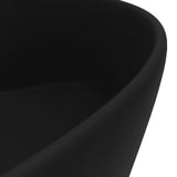 Luxury Wash Basin with Overflow Matt Black 36x13 cm Ceramic 147041