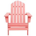 Garden Adirondack Chair Solid Fir Wood Pink 315877