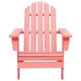 Garden Adirondack Chair Solid Fir Wood Pink 315877