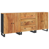 3 Piece Sideboards Solid Wood Acacia 3143639